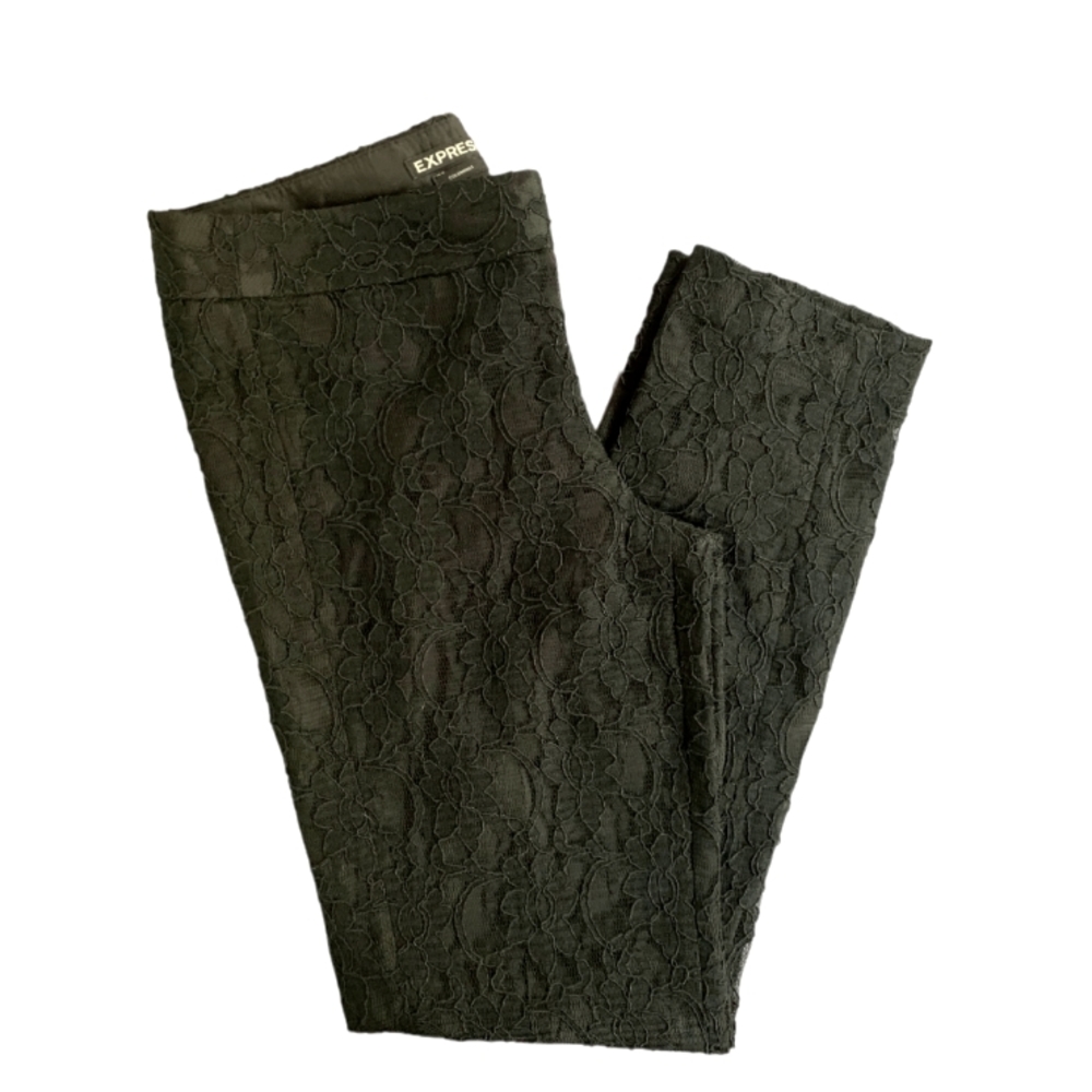 Express Columnist Laced Black Dressy Pants